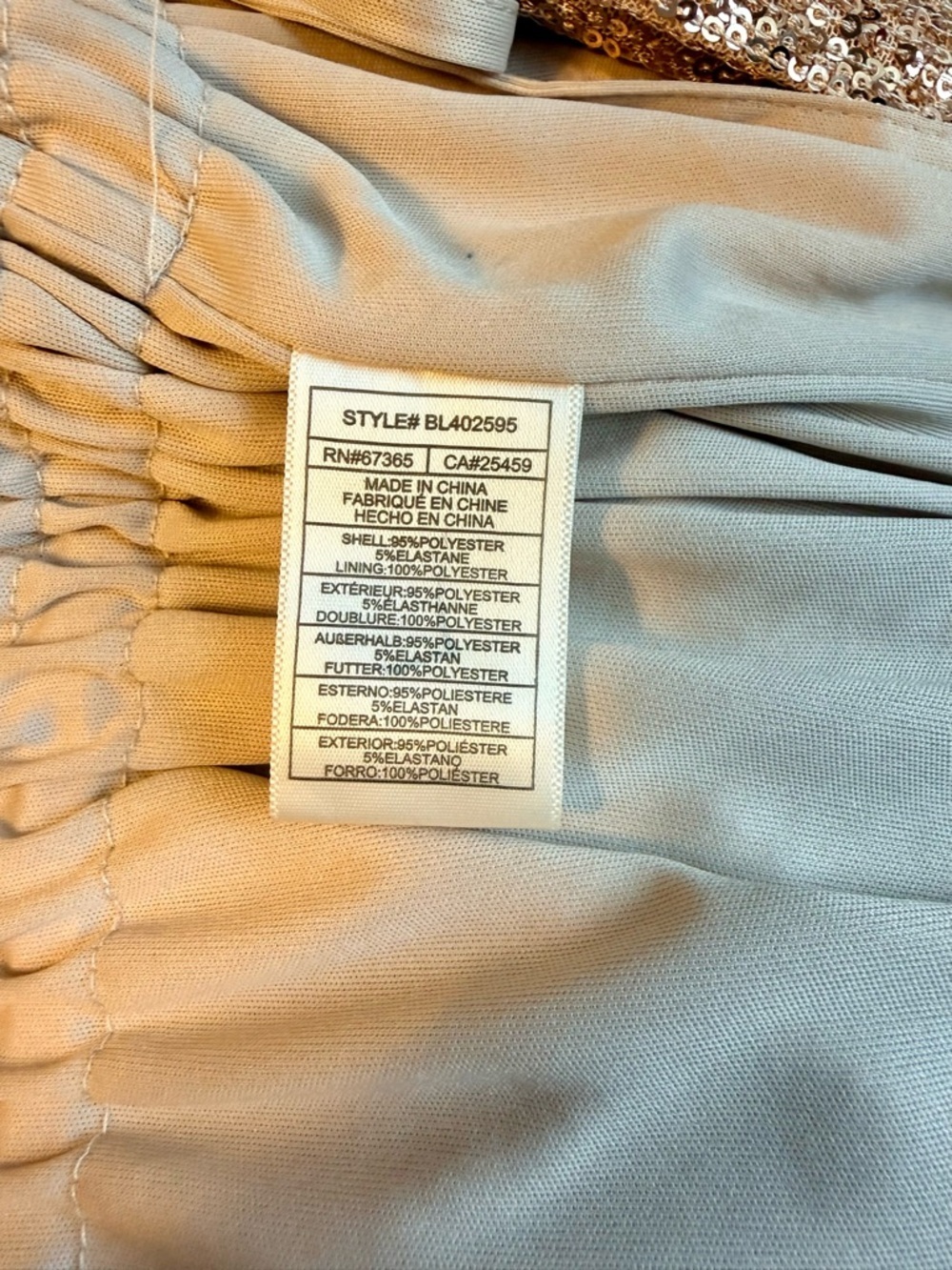 BB Dakota Steve Madden Show Stopper Rose Gold Sequin Duster Cardigan Small - Picture 7 of 10